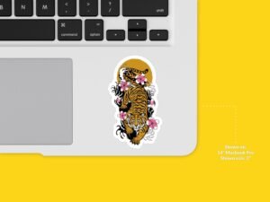 Japanese Style Tiger Sticker