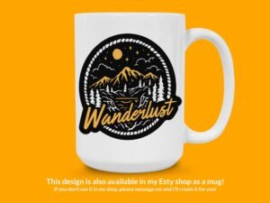 Wanderlust Outdoors Sticker