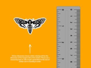 Death's Head Hawkmoth Sticker