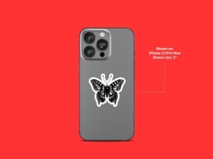 Black Butterfly Sticker
