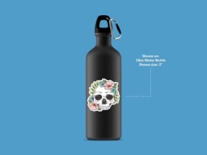 Floral Skull Sticker