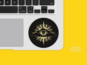 Gold All Seeing Eye Sticker