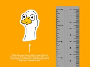 Goofy Goose Sticker