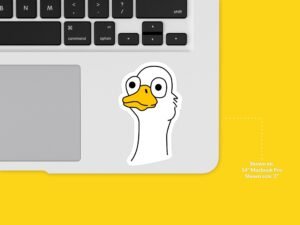 Goofy Goose Sticker