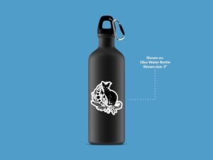 Mystical Black Cat Sphynx Sticker