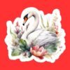 Watercolor Swan Sticker