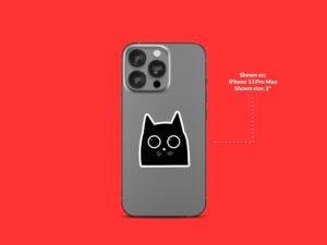 Cute Black Cat Sticker
