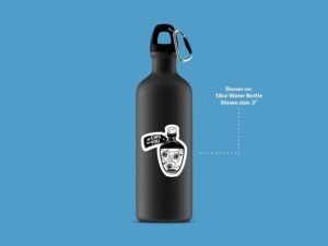 Gothic Eyeball Poison Bottle Sticker