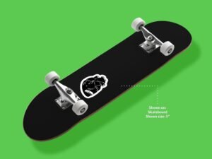 Bandaged Black Heart Sticker