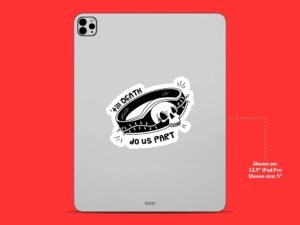 Goth Skull Ring Sticker