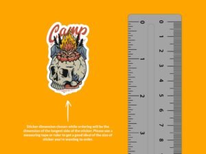 Camp Skull Sticker