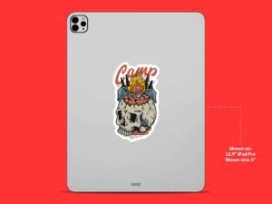 Camp Skull Sticker