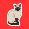 Siamese Cat Sticker