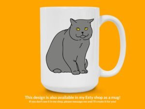 British Shorthair Cat Sticker