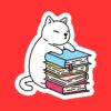 White Cat Books Sticker
