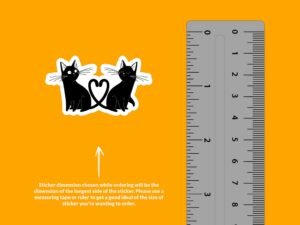 Cute Black Cat Sticker