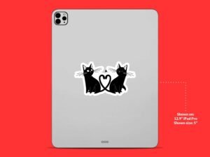 Cute Black Cat Sticker