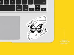 Mystical Goth Butterfly Sticker