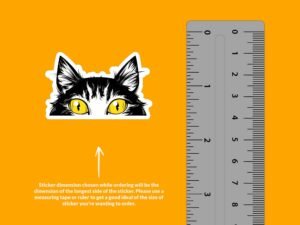 Peeking Cat Sticker