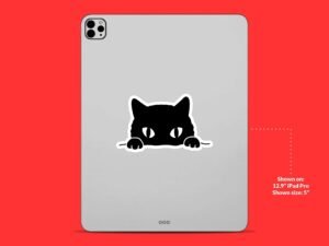 Peeking Cat Sticker