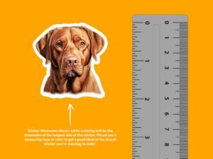 Fox Red Labrador Sticker
