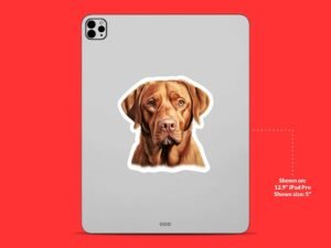 Fox Red Labrador Sticker