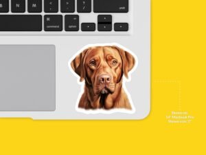 Fox Red Labrador Sticker