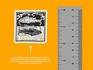 Pisces Zodiac Sign Sticker