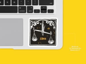 Libra Zodiac Sign Sticker