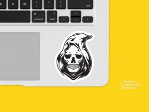 Skeleton Grim Reaper Sticker