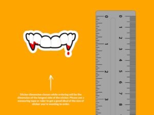 Vampire Fangs Sticker