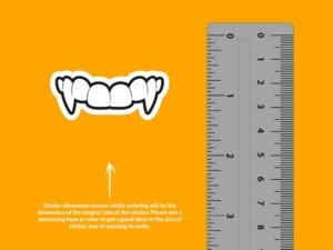 Vampire Fangs Sticker