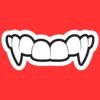 Vampire Fangs Sticker