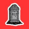 RIP Tombstone Sticker