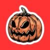 Jack O Lantern Pumpkin Sticker