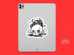 Skull Crossbones Sticker