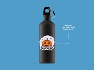 Jack O Lantern Ghost Sticker