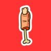 Zombie Finger Sticker