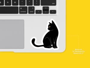 Black Cat Sticker