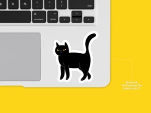 Black Cat Sticker