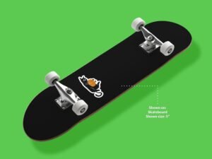 Black Cat Pumpkin Sticker