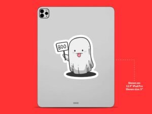 Boo Cute Ghost Sticker
