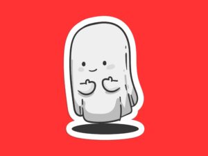 Cute Little Ghost Sticker