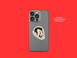 Dracula Head Sticker