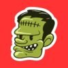 Cartoon Frankenstein Sticker