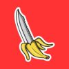Banana Knife Sticker