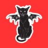 Bat Cat Sticker