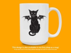Bat Cat Sticker