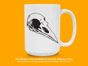 Bird Skull Sticker