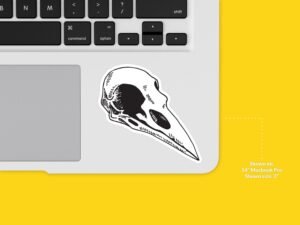 Bird Skull Sticker
